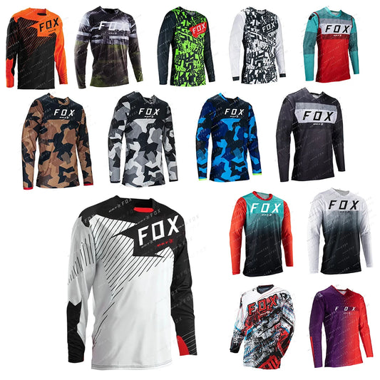 BAT FOX Downhill Jersey Mountain Bike Shirt Camiseta Motocross T-Shirt Cycling Jersey Enduro MTB Shirt Maillot Ciclismo Hombre